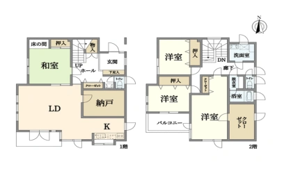中古戸建の物件図面