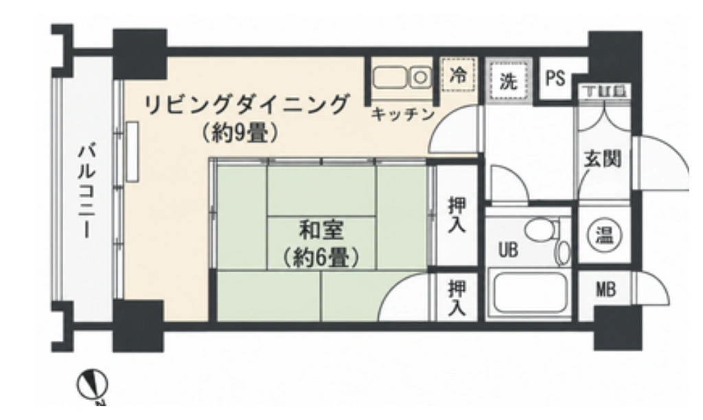バイスバーデン月夜野Ⅱの物件図面 1